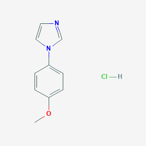 molecular formula C10H11ClN2O B160865 1-(4-Methoxyphenyl)-1H-imidazolium chloride CAS No. 10058-11-4