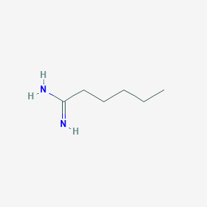 molecular formula C6H14N2 B1608653 Hexanimidamide CAS No. 5547-54-6