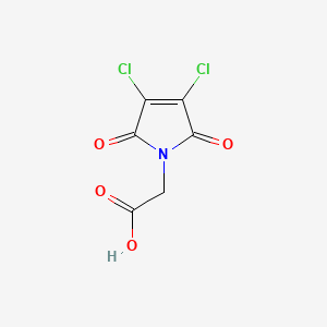 molecular formula C6H3Cl2NO4 B1608655 2-(3,4-Dichloro-2,5-dioxo-2,5-dihydro-1H-pyrrol-1-yl)acetic acid CAS No. 98130-71-3
