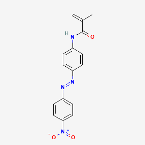 molecular formula C16H14N4O3 B1608657 Disperse Orange 3 methacrylamide CAS No. 58142-15-7