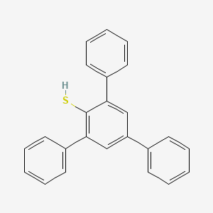 molecular formula C24H18S B1608658 5'-Phenyl-[1,1':3',1''-terphenyl]-2'-thiol CAS No. 4435-66-9