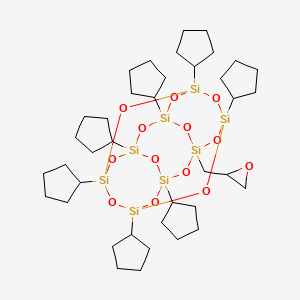 molecular formula C38H68O13Si8 B1608659 PSS-Glycidyl-Heptacyclopentyl substituted CAS No. 230316-12-8