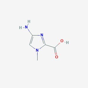molecular formula C5H7N3O2 B1608660 4-Amino-1-methylimidazole-2-carboxylic acid CAS No. 263710-28-7