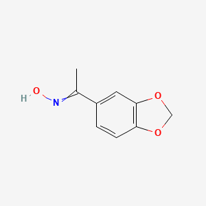 molecular formula C9H9NO3 B1608662 Ethanone, 1-(1,3-benzodioxol-5-yl)-, oxime CAS No. 62681-68-9