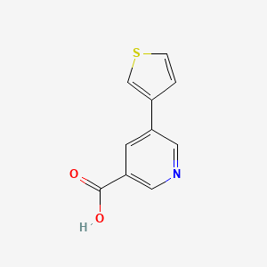molecular formula C10H7NO2S B1608666 5-(Thiophen-3-YL)nicotinic acid CAS No. 893723-32-5