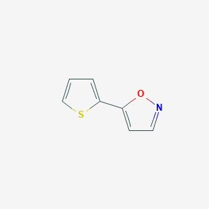 molecular formula C7H5NOS B160867 5-Thiophen-2-YL-isoxazole CAS No. 138716-44-6