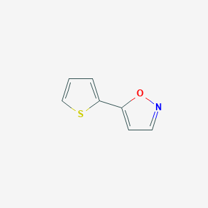 molecular formula C7H5NOS B160867 5-(2-Thienyl)isoxazole CAS No. 138716-44-6