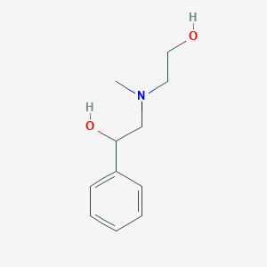 molecular formula C11H17NO2 B1608672 2-[(2-Hydroxyethyl)methylamino]-1-phenylethanol CAS No. 23175-16-8