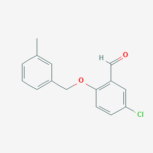 5-Chloro-2-[(3-methylbenzyl)oxy]benzaldehyde