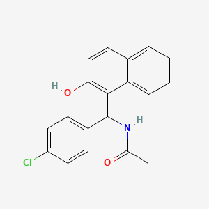 N-[(4-Chlorophenyl)-(2-hydroxynaphthalen-1-yl)-methyl]-acetamide