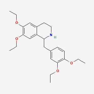 molecular formula C24H33NO4 B1608682 1-[(3,4-Diethoxyphenyl)methyl]-6,7-diethoxy-1,2,3,4-tetrahydroisoquinoline CAS No. 21088-15-3