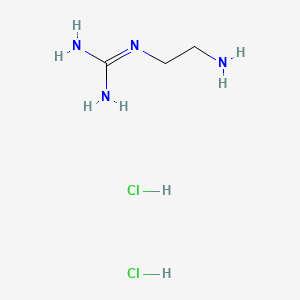 molecular formula C3H12Cl2N4 B1608685 (2-Aminoethyl)guanidine dihydrochloride CAS No. 68027-22-5