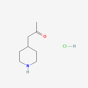 molecular formula C8H16ClNO B1608690 1-(4-Piperidyl)acetone hydrochloride CAS No. 83929-53-7