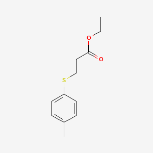 molecular formula C12H16O2S B1608692 Ethyl 3-((4-methylphenyl)thio)propionate CAS No. 85169-05-7