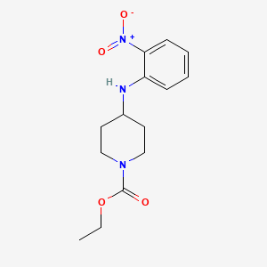molecular formula C14H19N3O4 B1608694 Ethyl 4-((2-nitrophenyl)amino)piperidine-1-carboxylate CAS No. 85443-52-3