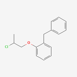 molecular formula C16H17ClO B1608695 1-(2-氯丙氧基)-2-(苯甲基)苯 CAS No. 85909-36-0