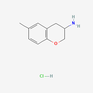 molecular formula C10H14ClNO B1608700 6-Methyl-3-chromanamine hydrochloride CAS No. 54444-97-2
