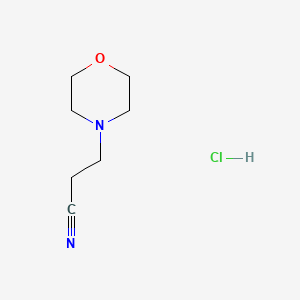 molecular formula C7H13ClN2O B1608703 4-Morpholinepropanenitrile, monohydrochloride CAS No. 65876-26-8