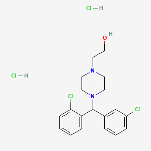 molecular formula C19H24Cl4N2O B1608706 1-(2,3'-Dichlorobenzhydryl)-4-(2-hydroxyethyl)piperazine dihydrochloride CAS No. 126517-38-2