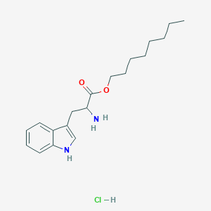 molecular formula C19H29ClN2O2 B160872 DL-Tryptophan octyl ester hydrochloride CAS No. 6278-90-6