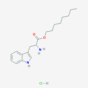 molecular formula C19H29ClN2O2 B160872 Octyl 2-amino-3-(1H-indol-3-yl)propanoate hydrochloride CAS No. 6278-90-6