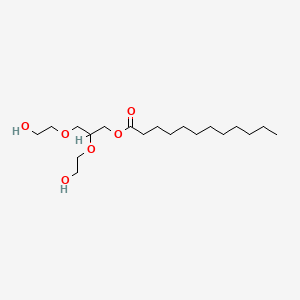 molecular formula C19H38O6 B1608722 Polyoxyethylene (12) glyceryl laurate CAS No. 51248-32-9