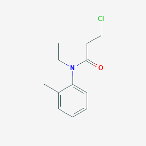 3-chloro-N-ethyl-N-(2-methylphenyl)propanamide