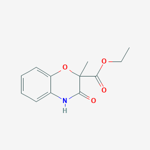 molecular formula C12H13NO4 B1608728 Ethyl 2-methyl-3-oxo-3,4-dihydro-2H-1,4-benzoxazine-2-carboxylate CAS No. 154365-33-0