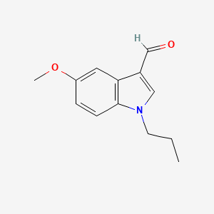 molecular formula C13H15NO2 B1608747 5-Methoxy-1-propyl-1H-indole-3-carbaldehyde CAS No. 128600-67-9