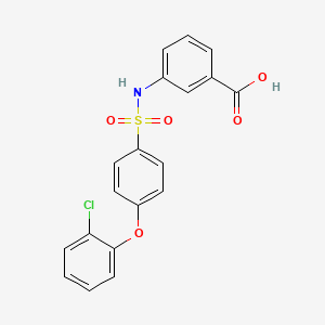 3-((4-(2-Chlorophenoxy)phenyl)sulfonamido)benzoic acid