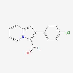 molecular formula C15H10ClNO B1608764 2-(4-Chlorophenyl)indolizine-3-carbaldehyde CAS No. 558424-57-0