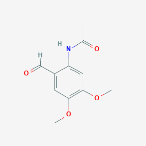 molecular formula C11H13NO4 B1608773 N-(2-Formyl-4,5-dimethoxy-phenyl)-acetamide CAS No. 22608-86-2
