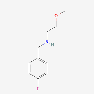 molecular formula C10H14FNO B1608780 (4-Fluorobenzyl)(2-methoxyethyl)amine CAS No. 827328-38-1