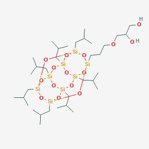 molecular formula C34H76O15Si8 B1608788 Pss-(2 3-propanediol)propoxy-heptaisobu& CAS No. 480439-49-4