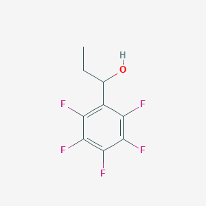 molecular formula C9H7F5O B1608789 1-(2,3,4,5,6-Pentafluorophenyl)-1-propanol CAS No. 25622-74-6