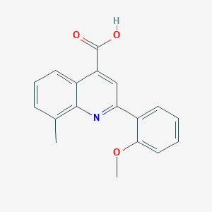 molecular formula C18H15NO3 B1608792 2-(2-Methoxyphenyl)-8-methylquinoline-4-carboxylic acid CAS No. 884497-38-5