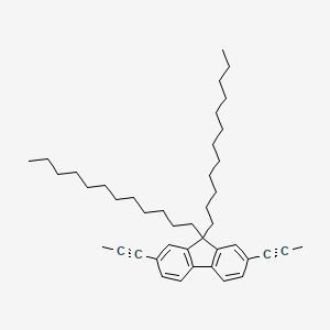 molecular formula C43H62 B1608796 9,9-Didodecyl-2,7-bis(prop-1-ynyl)fluorene CAS No. 278176-12-8