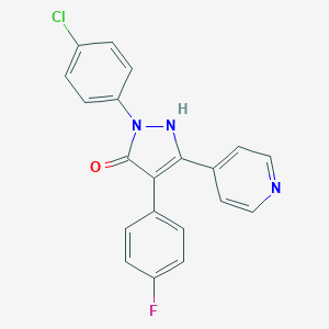 molecular formula C20H13ClFN3O B160880 p38 MAPK-IN-4 CAS No. 219138-24-6