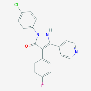 molecular formula C20H13ClFN3O B160880 p38 MAP 激酶抑制剂 CAS No. 219138-24-6