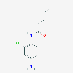 molecular formula C11H15ClN2O B1608801 N-(4-amino-2-chlorophenyl)pentanamide CAS No. 59690-86-7
