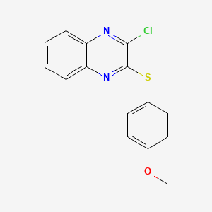 2-Chloro-3-[(4-methoxyphenyl)thio]quinoxaline