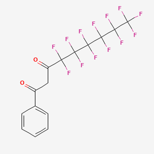 molecular formula C15H7F13O2 B1608818 1-Phenyl-2H,2H-perfluorononane-1,3-dione CAS No. 99338-16-6
