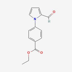 molecular formula C14H13NO3 B1608821 4-(2-甲酰-1H-吡咯-1-基)苯甲酸乙酯 CAS No. 86454-37-7