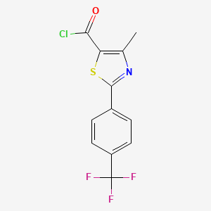 4-Methyl-2-[4-(trifluoromethyl)phenyl]-1,3-thiazole-5-carbonyl chloride