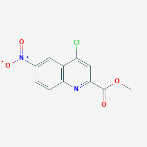 molecular formula C11H7ClN2O4 B1608829 Methyl 4-chloro-6-nitroquinoline-2-carboxylate CAS No. 259196-22-0