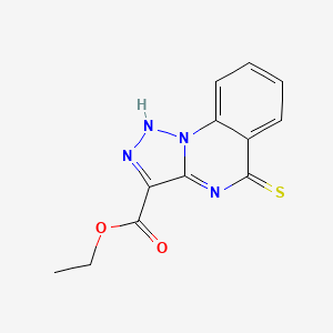 Ethyl 5-sulfanyl[1,2,3]triazolo[1,5-a]quinazoline-3-carboxylate