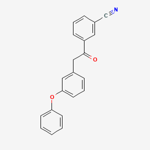 3-[2-(3-Phenoxyphenyl)acetyl]benzonitrile