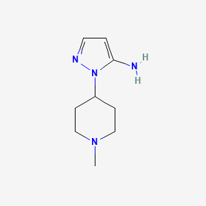 molecular formula C9H16N4 B1608844 1-(1-methylpiperidin-4-yl)-1H-pyrazol-5-amine CAS No. 3524-30-9