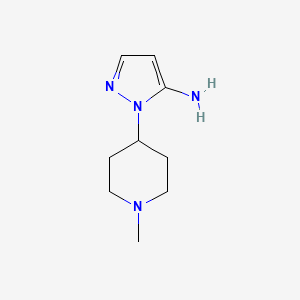 molecular formula C9H16N4 B1608844 1-(1-甲基哌啶-4-基)-1H-吡唑-5-胺 CAS No. 3524-30-9