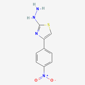 molecular formula C9H8N4O2S B1608846 2-Hydrazino-4-(4-nitrophenyl)thiazole CAS No. 26049-70-7